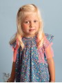 Baby girl dress with little apples print