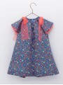 Baby girl dress with little apples print