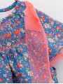 Baby girl dress with little apples print