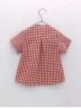Camisa cuello panadero sersucker vichy
