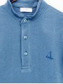 Polo piqué cuello mao
