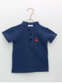 Polo piqué cuello mao