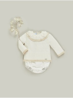 Conjunto bautizo unisex