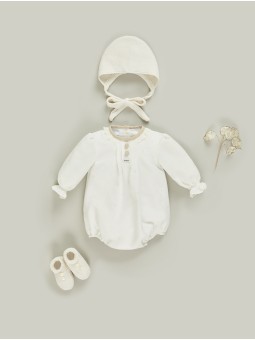 Pelele bautizo unisex plumeti