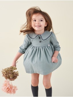 Vestido bebé niña cuadros