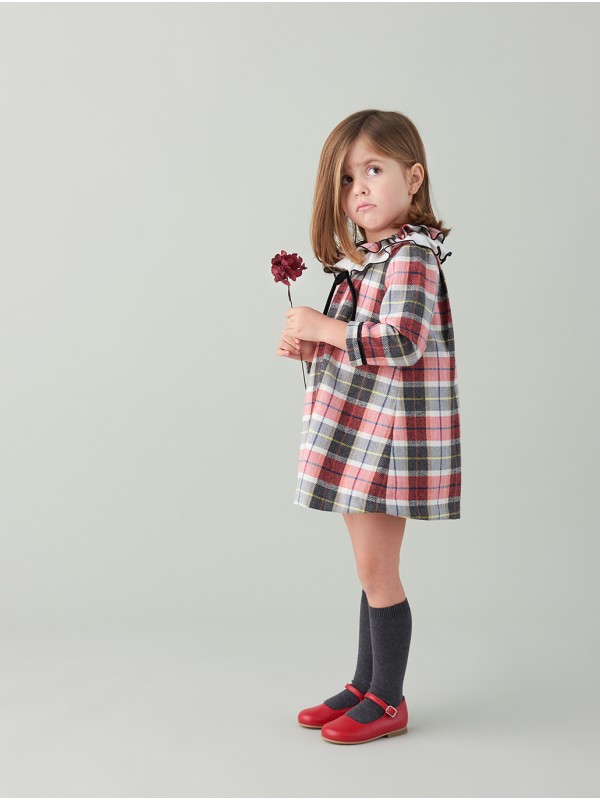 Vestido bebé niña cuadros