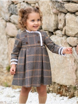 Vestido bebé niña cuadros