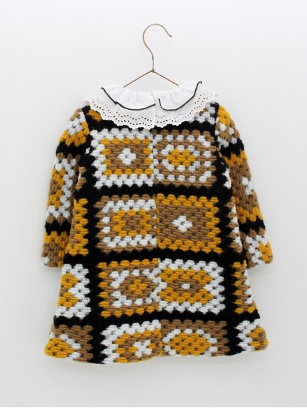 Vestido patchwork 