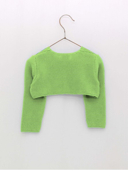 Bolero garter stitch jacket