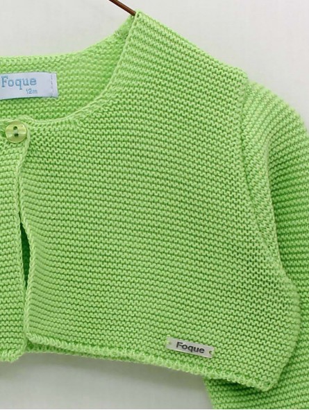 Bolero garter stitch jacket