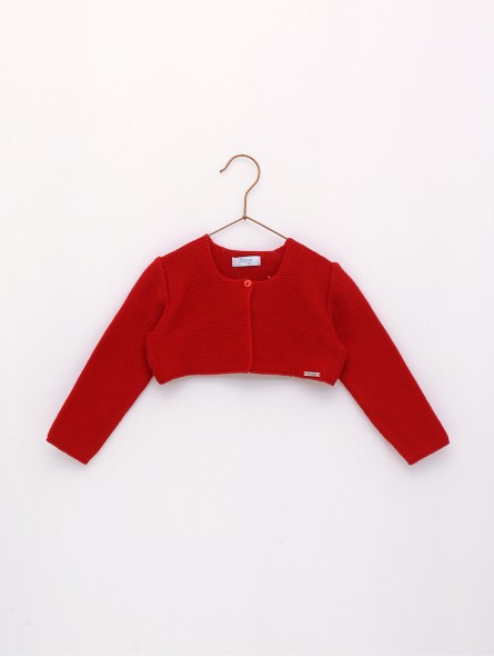 Bolero garter stitch jacket