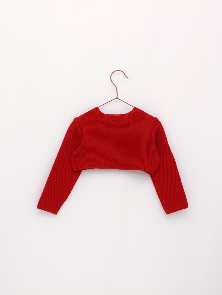 Bolero garter stitch jacket