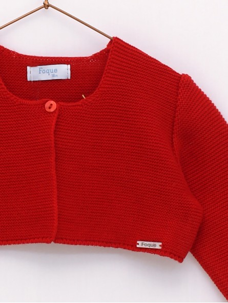 Bolero garter stitch jacket