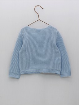Chaqueta larga punto bobo