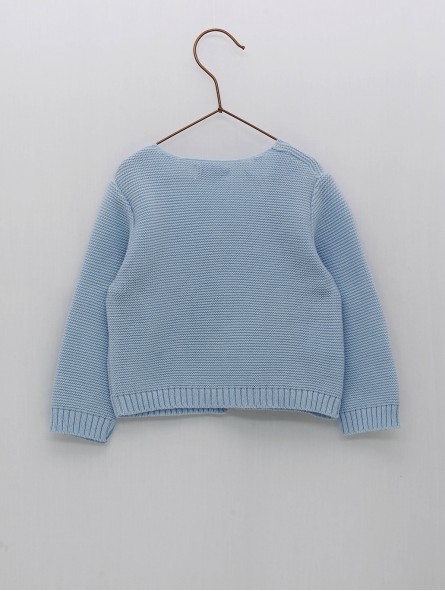 Chaqueta larga punto bobo