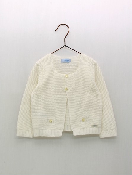 Long garter stitch jacket