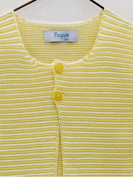 Chaqueta larga listada