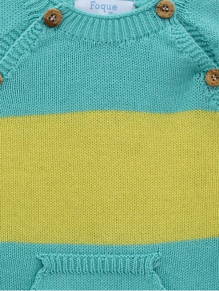 Jersey rayas bolsillo canguro