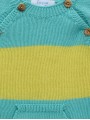 Striped jumper with kangaroo pocket