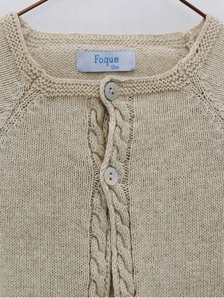 Chaqueta larga con ochos