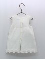 Vestido ponto com bordado e puntilla
