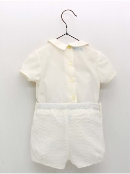 Camisa tablas y Pantalón Corto Bautizo