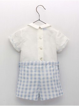Gingham shirt and shorts