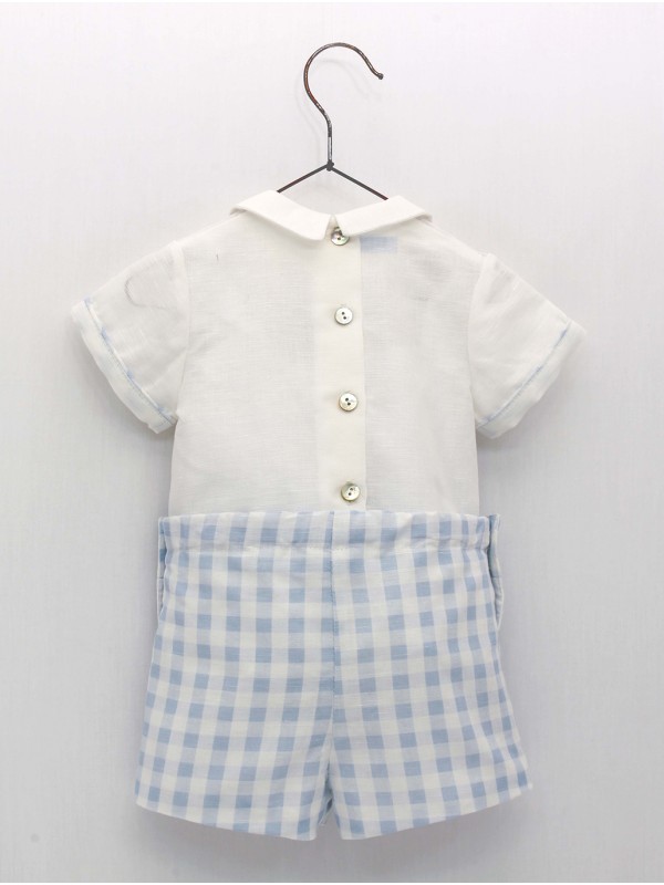 Camisa y pantalón corto vichy