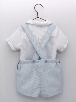 Striped blouse and pants set