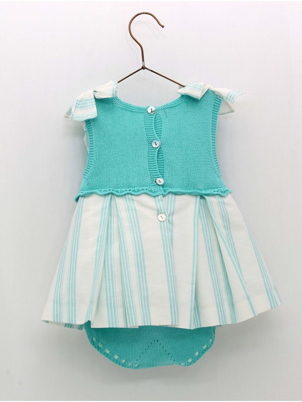 Emerald dress and panties set