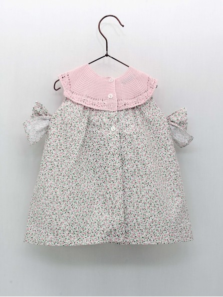 Liberty flower knit neck dress
