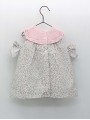 Vestido cuello punto flor liberty