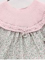 Vestido cuello punto flor liberty