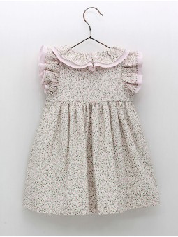 Vestido liberty con volantes