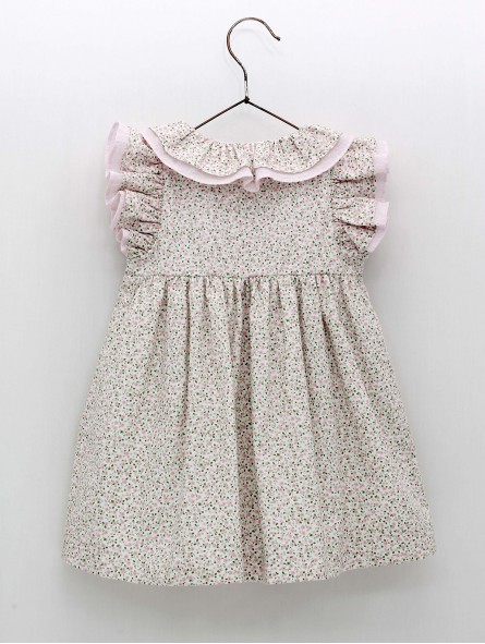 Vestido liberty con volantes