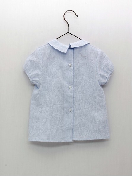 Camisa batista celeste