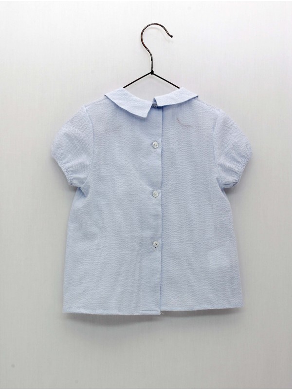 Light blue batiste shirt