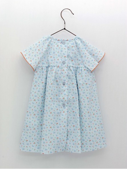 Vestido Nido de Abeja Pajaritos