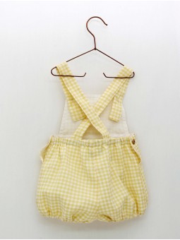 Vichy Check Dungarees Yellow