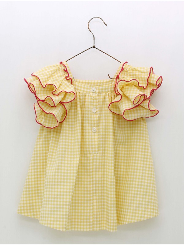 Vestido Vichy Amarelo