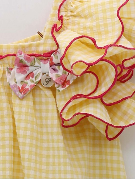 Vestido Vichy Amarillo