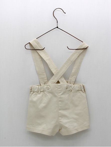 Canvas trousers with straps