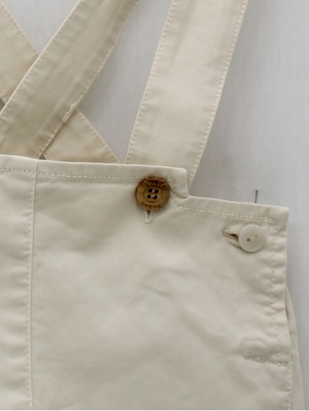 Canvas trousers with straps