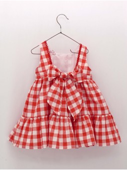 Vestido Cuadros Rojo