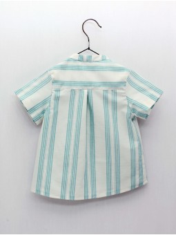 Camisa cuello mao rayas
