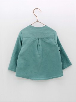 Green linen shirt