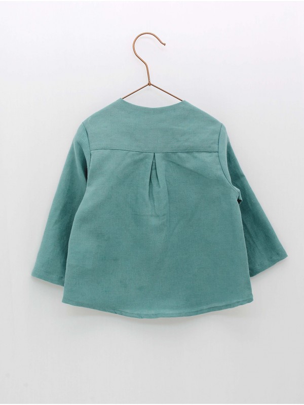 Camisa linho verde