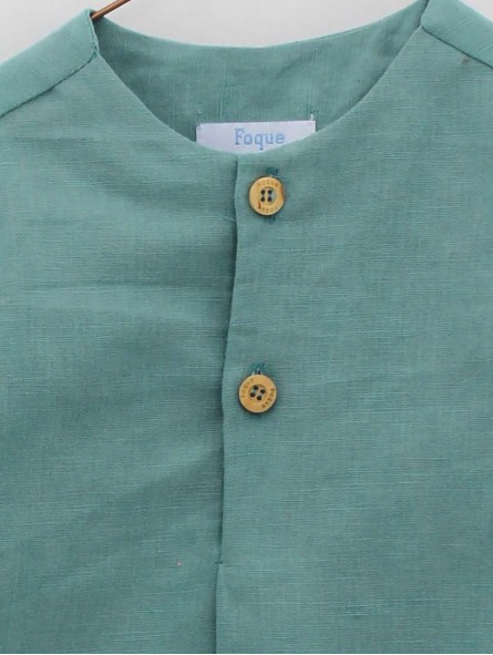 Camisa linho verde