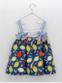 Vestido tirantes estampado frutas