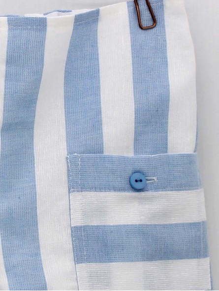 Striped bermuda shorts